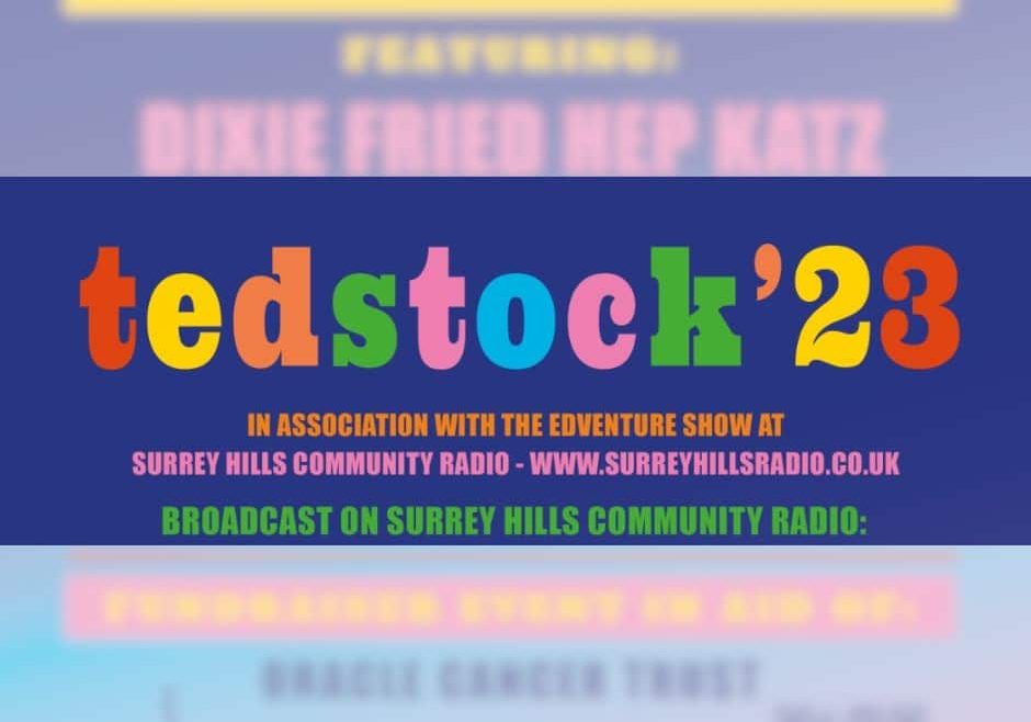 Tedstock logo with blurred out line up