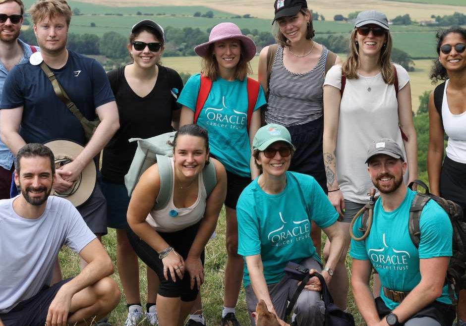 group photo of everyone taking part in walk